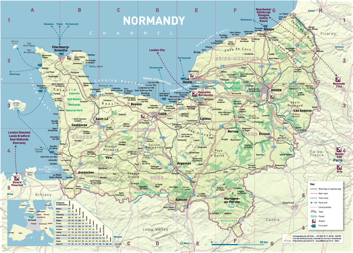 Normandy Map 